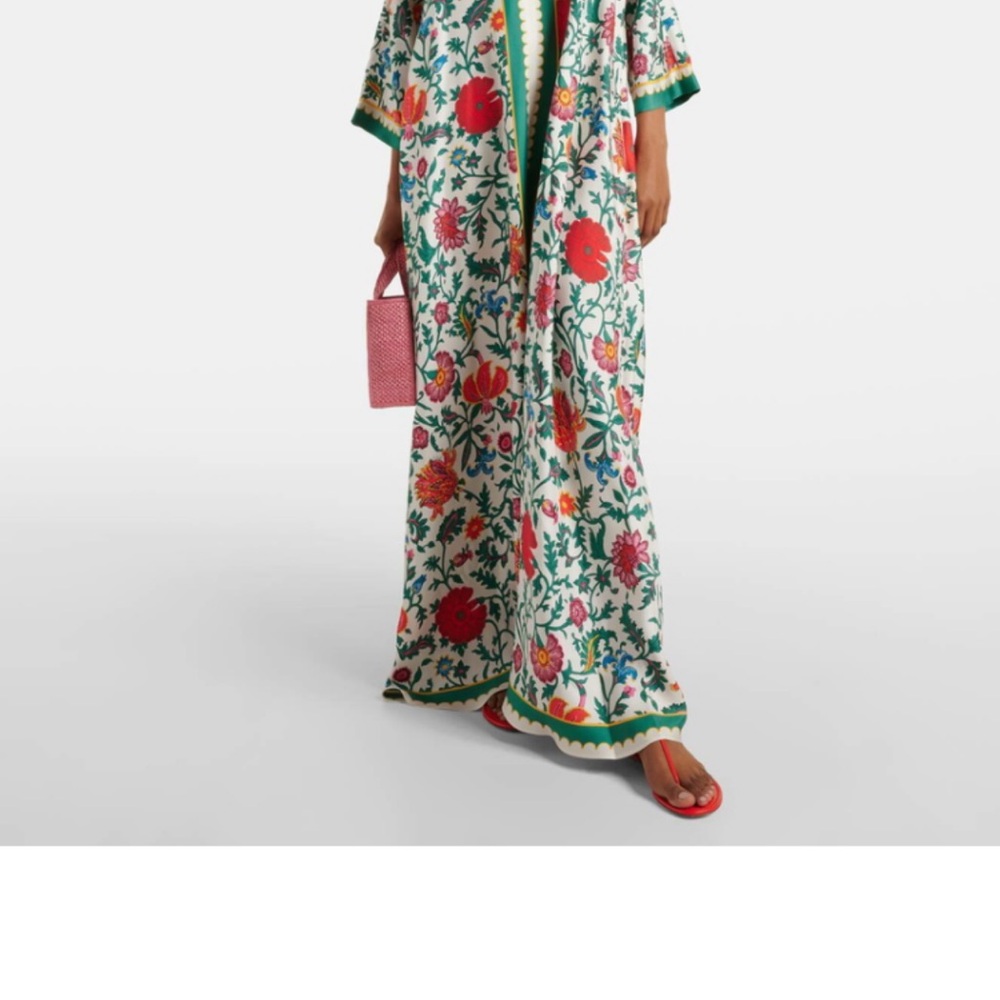 LA DOUBLE J Floral V-Neck Maxi Dress NWT